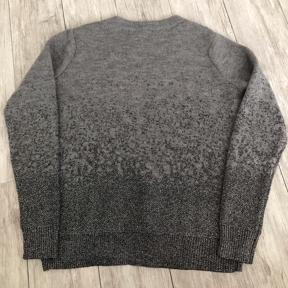 H&M Gray and Glitter knit sweater size M - Picture 3 of 8